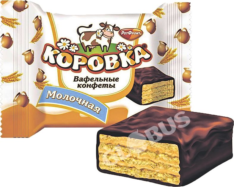 Конфеты Рот Фронт Коровка, шоколадные, 2кг