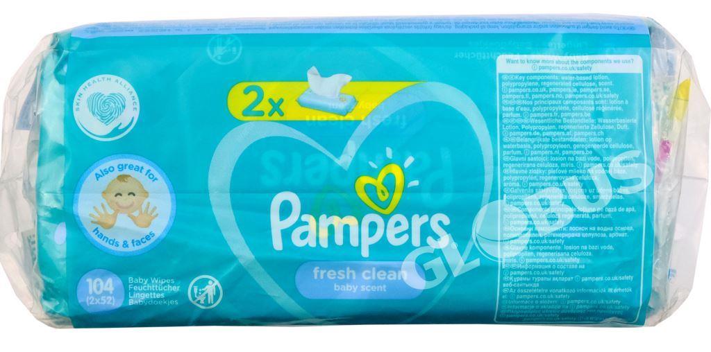 Lingettes Pampers Fresh Clean 2x52